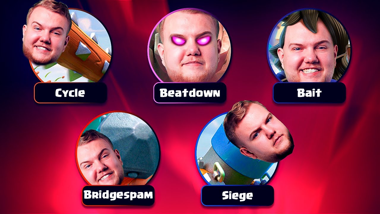 I MASTERED EVERY DECK TYPE IN CLASH ROYALE 😎