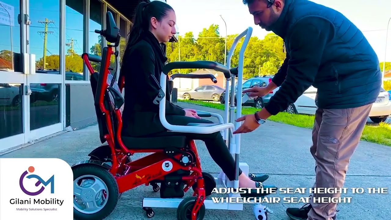 Electric And Height Adjustable Patient Transfer Chair | iMOVE7 |  Gilani_Mobility_Dubai