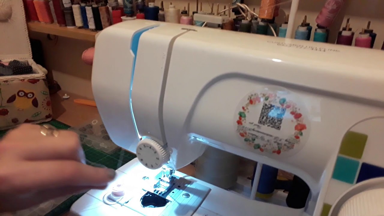 HOW TO THREAD THE TOP HALF OF YOUR  BROTHER LS14 SEWING MACHINE