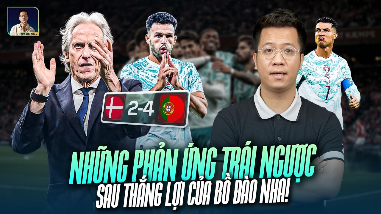 NHỮNG PHẢN ỨNG ĐỐI LẬP TRONG THẮNG LỢI CỦA BỒ Đ&Agrave;O NHA | BLV ANH QU&Acirc;N REACTION
