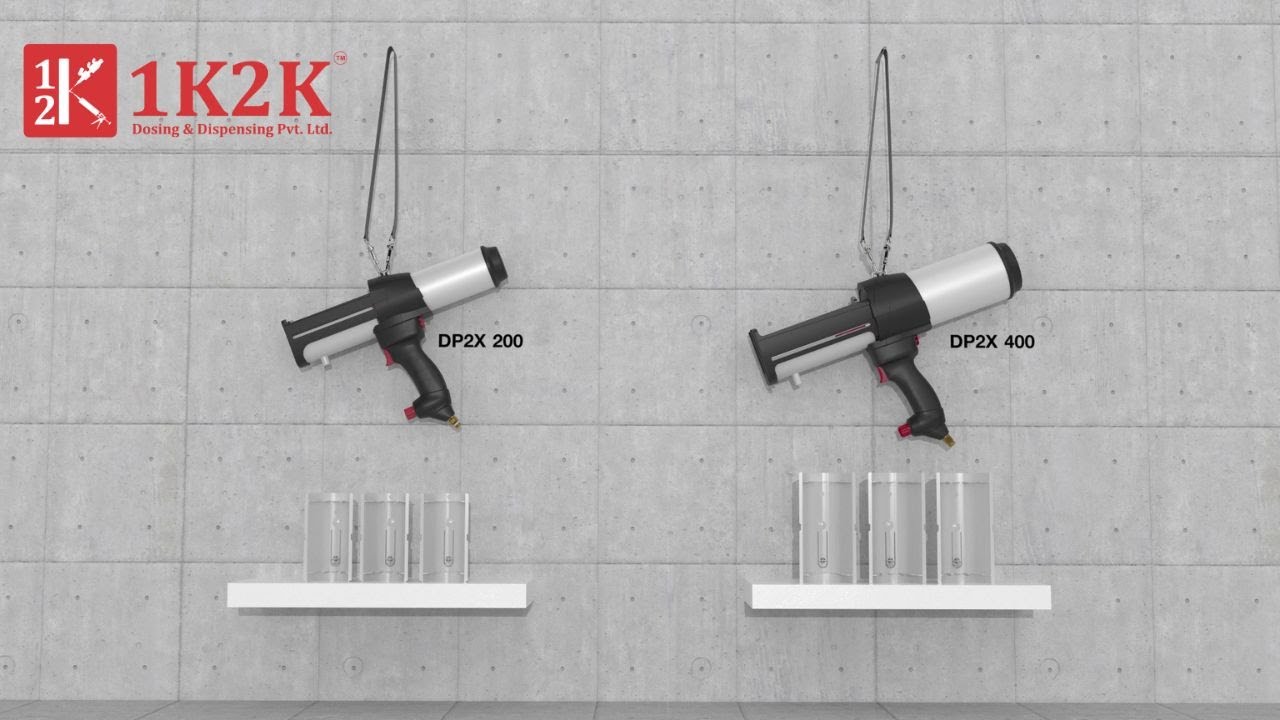 Mixpac DP2X 400 and Mixpac DP2X 200 are pneumatic dispenser for two part adhesive