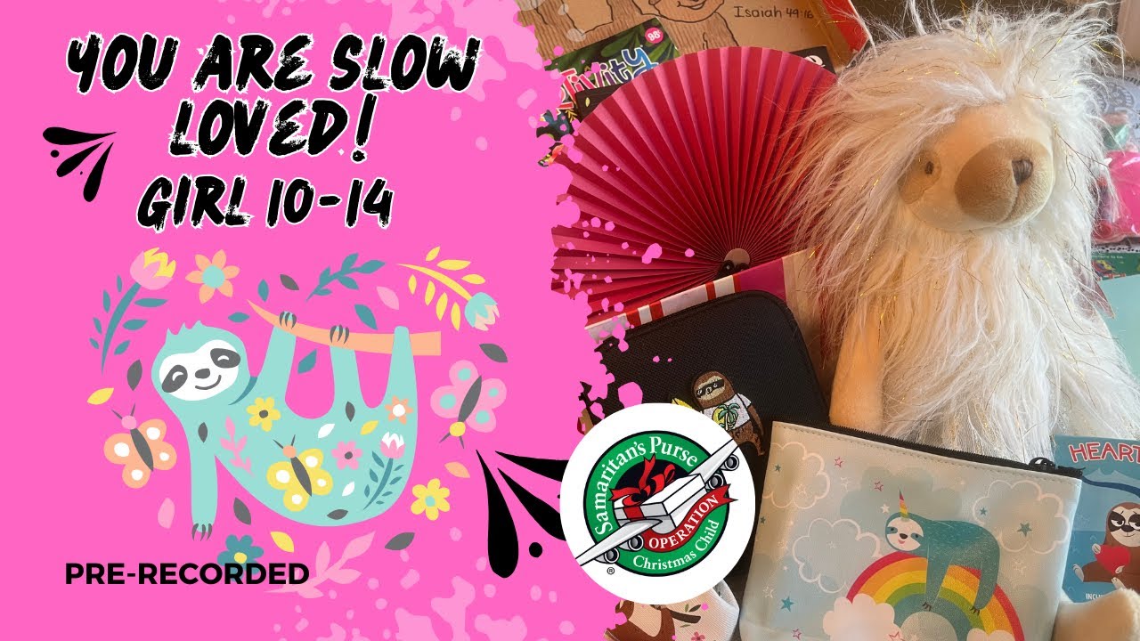Operation Christmas Child - Girl 10-14 🦥 My favorite stuffie! September 2024