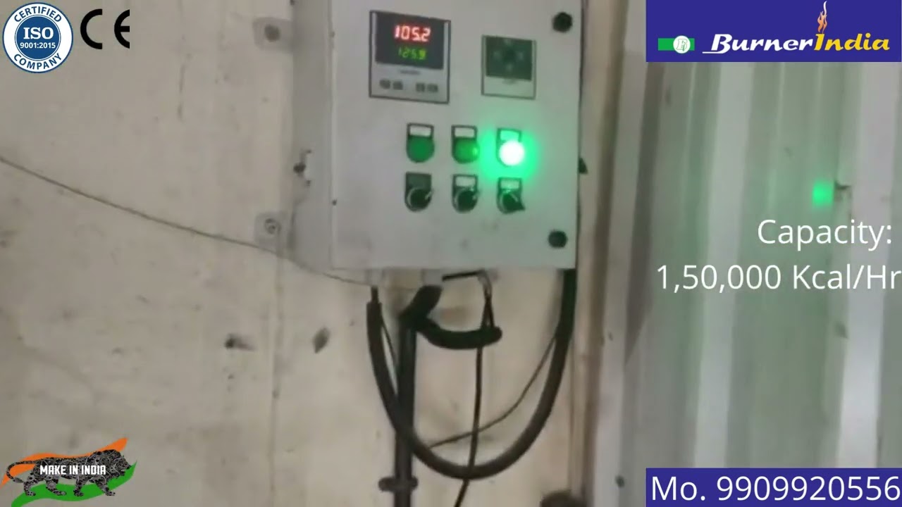 Papad Dryer Hot Air Generator | Capacity 1,50,000 Kcal/Hr | Burner India | Biomass Pellet Burner