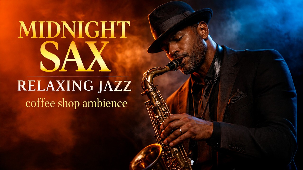 Midnight Sax | Relaxing Jazz Music for Work, Study & Coffee Shop Ambience