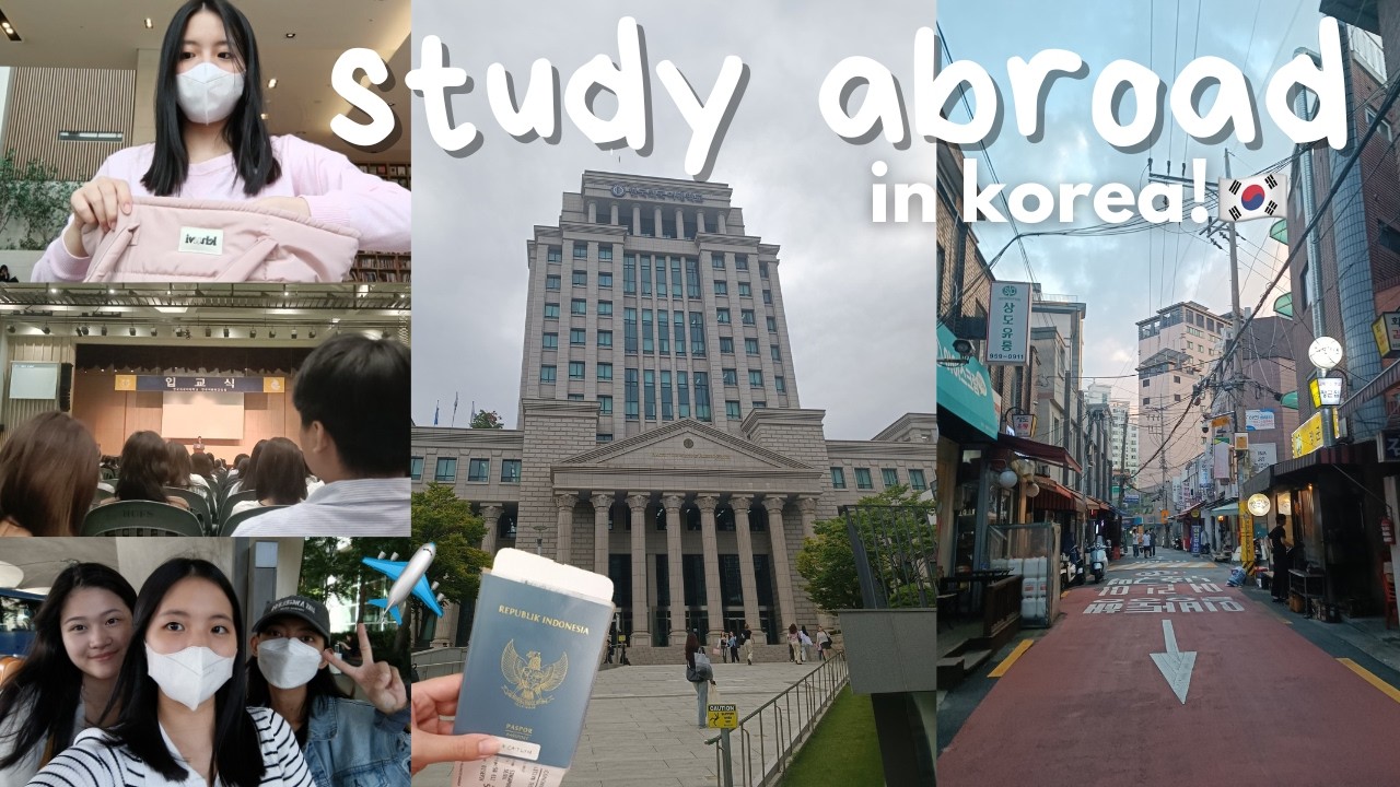 MOVING TO KOREA ALONE at 17! ✈ fly to korea w me, dorm tour, orientation, night walk, etc.