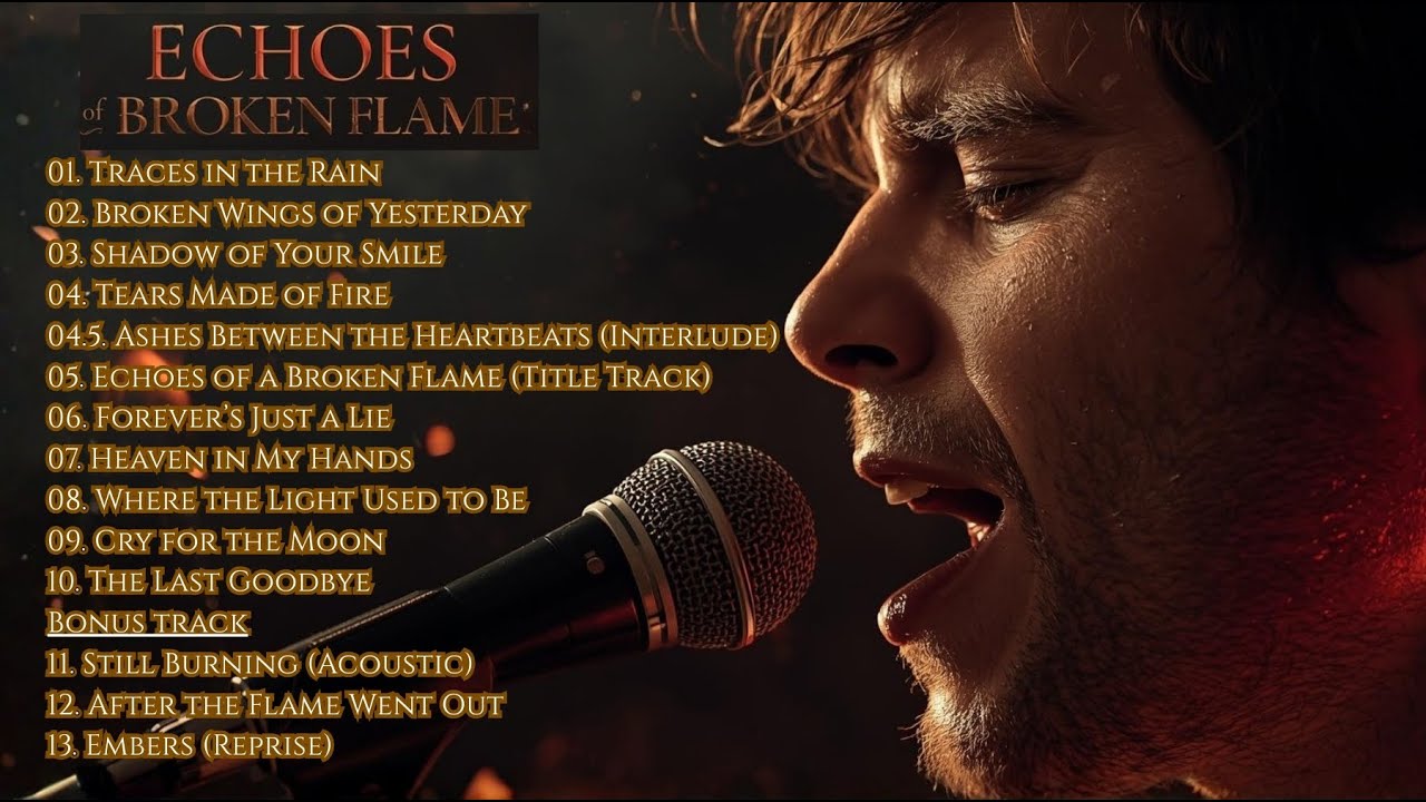 Emotional Slow Rock Ballad  Soft Rock Guitar Music | Echoes of a Broken Flame Vol.3