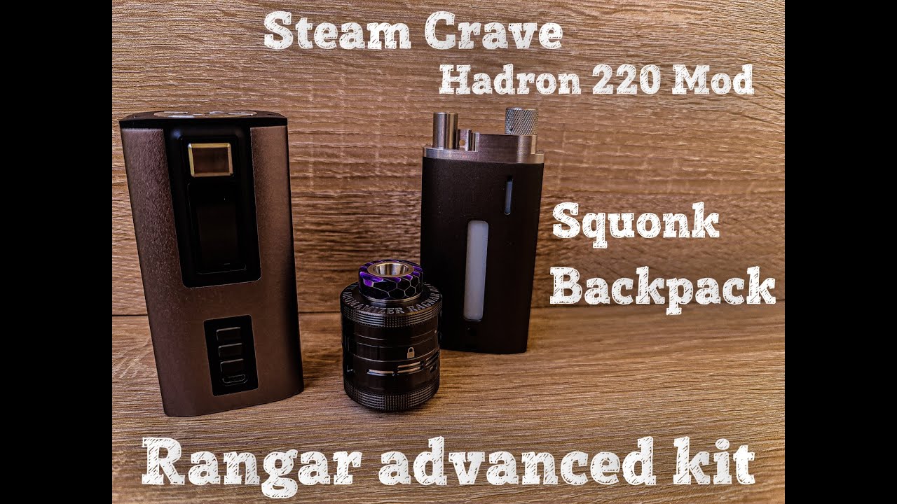 SteamCrave Hadron 220 Mod Squonk Backpack Ragnar Advance Kit (Gun Metal)