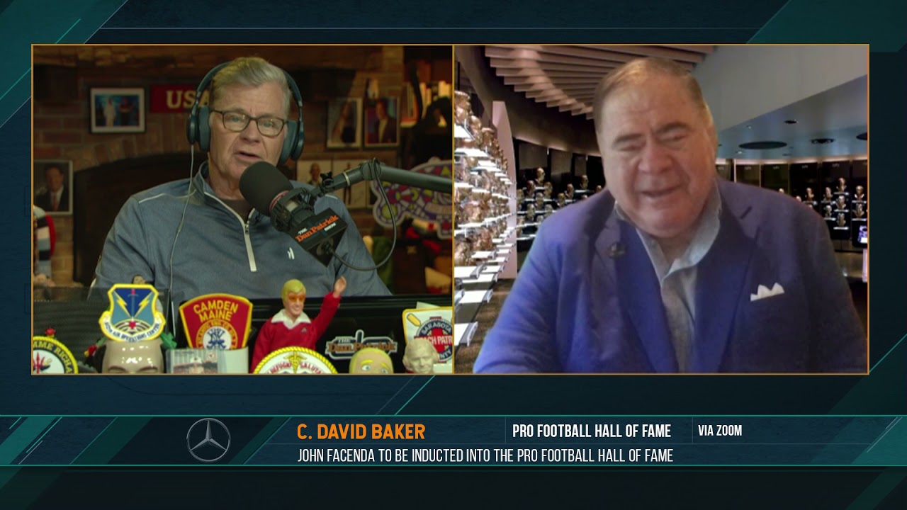 John Facenda is going to the Pro Football Hall of Fame! C. David Baker called in to break the news.