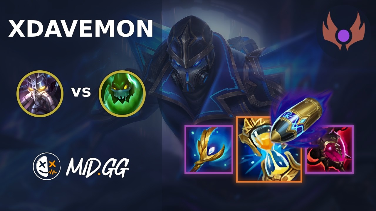 MID.GG: [ xDavemon ] Kassadin MID vs Zac | NA MASTER | LOL Season 2026