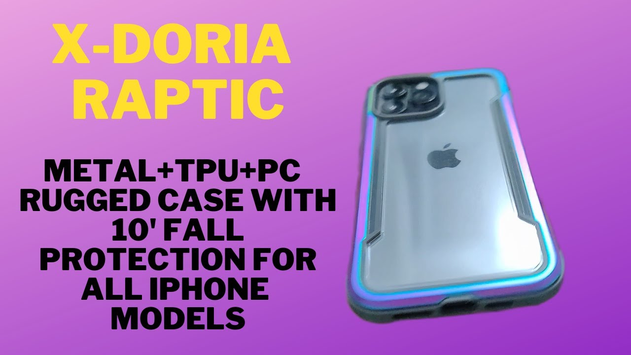 Best Rugged Metal Case for iPhone, Military Grade protection, Raptic Back Cover by X-Doria,