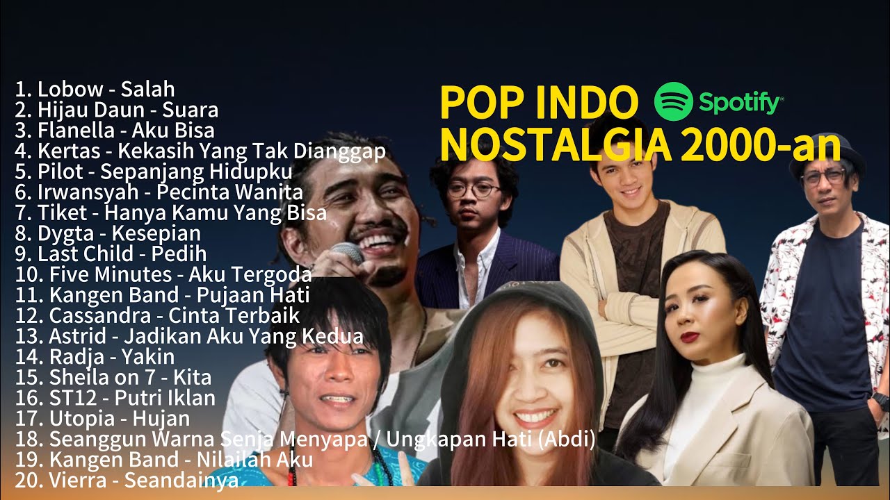 POP INDO NOSTALGIA 2000an | NO IKLAN | LAGU PALING BANYAK DICARI