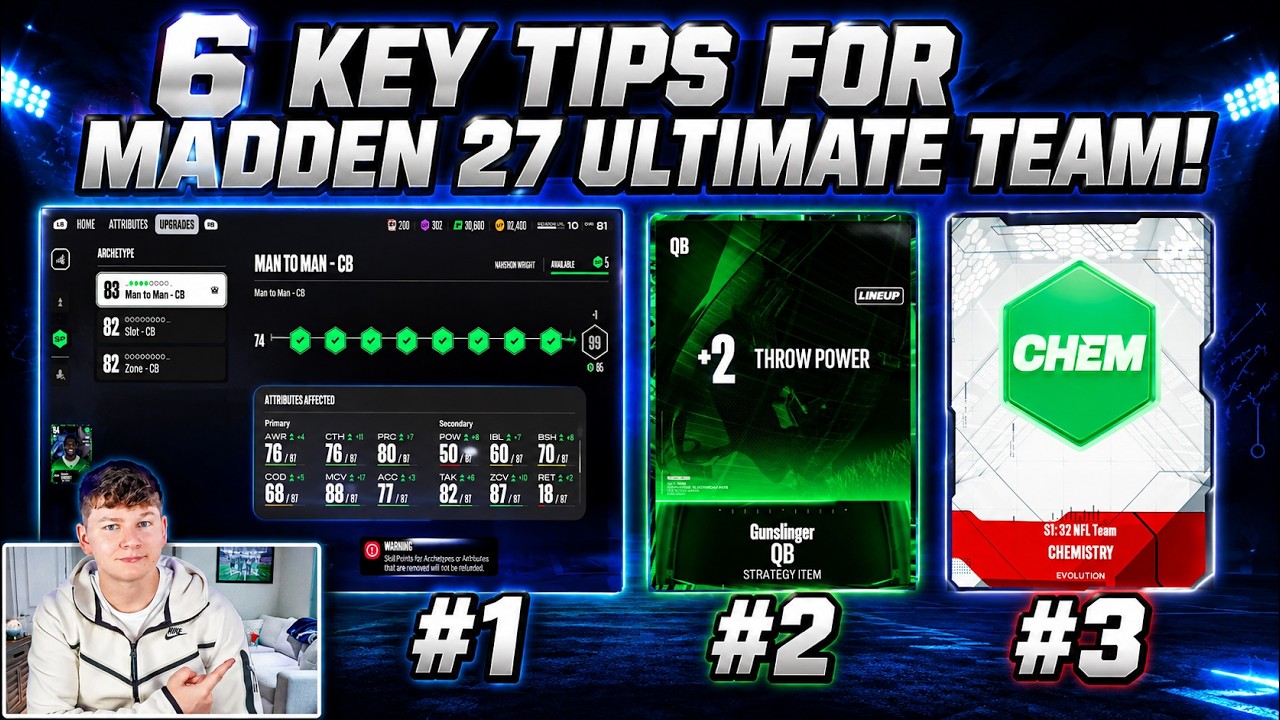6 ГЛАВНЫХ СОВЕТОВ ДЛЯ MADDEN 27 ULTIMATE TEAM!