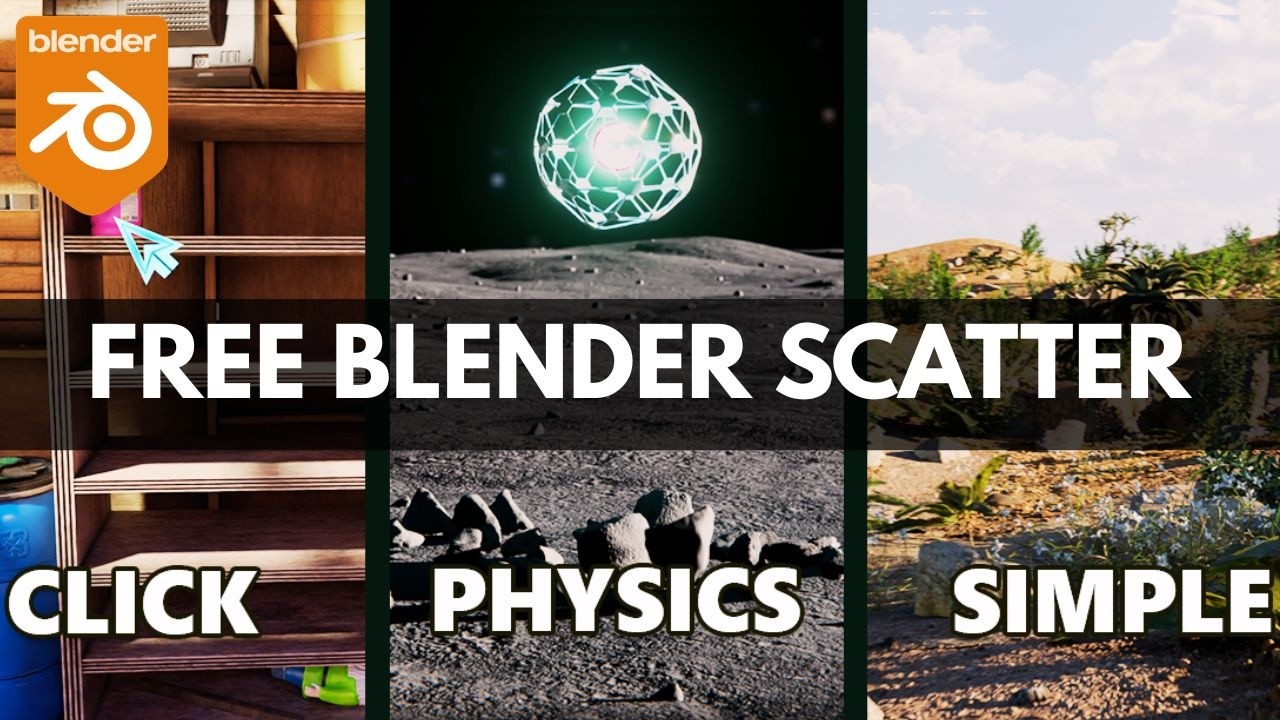 New Free Blender Addon For Scattering