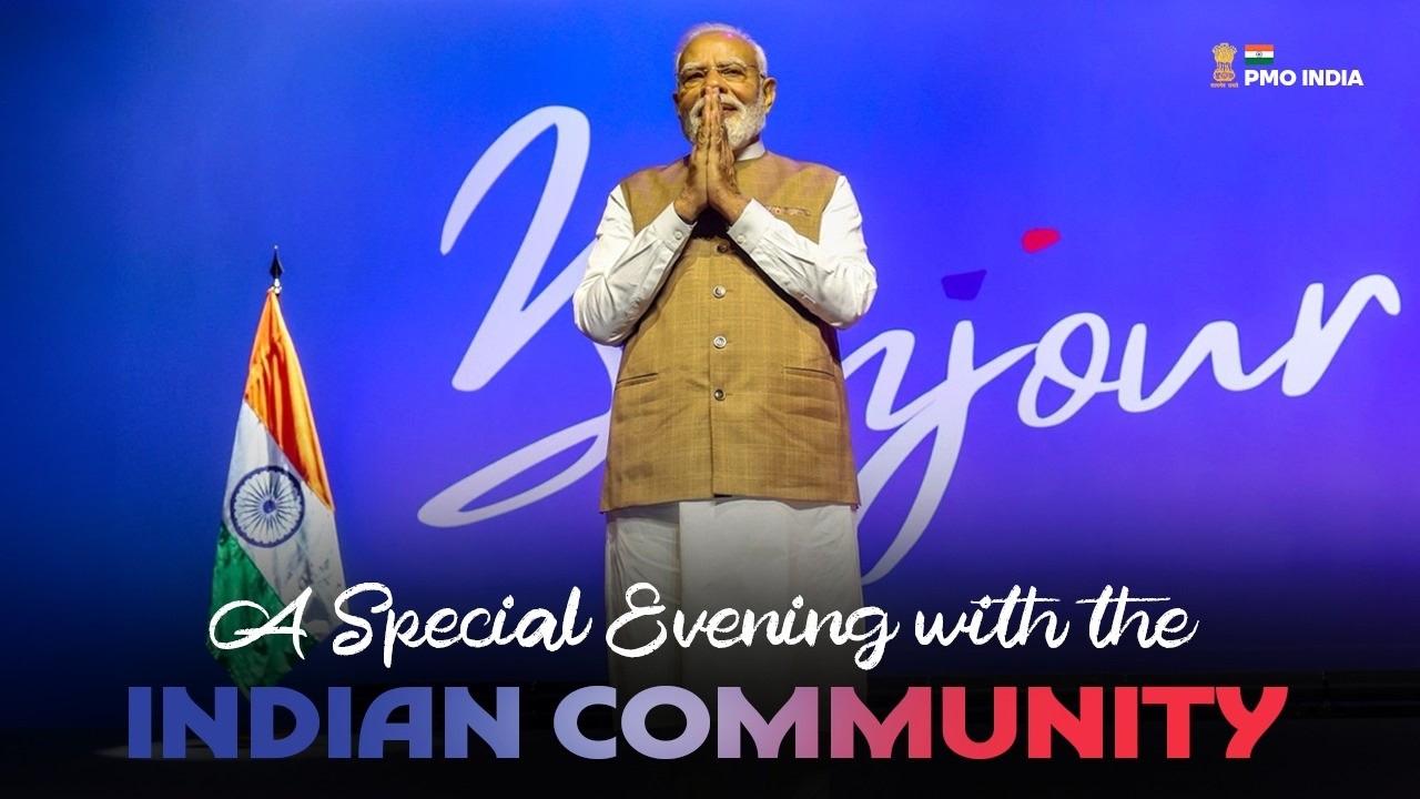 PM Modi&rsquo;s address at the Indian Community Event in Paris