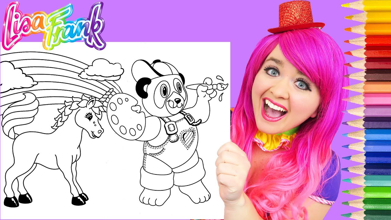 Coloring Lisa Frank Animals | Pencils