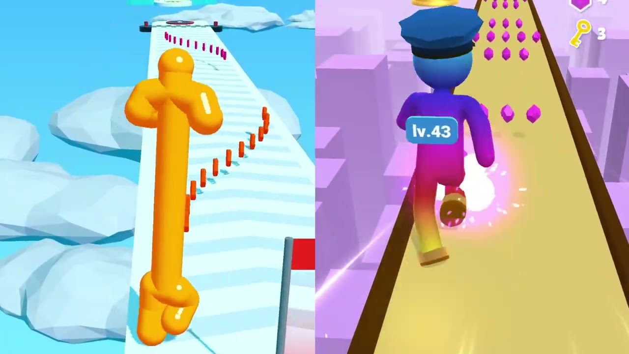 Tall Man Run Vs Giant Rush! 🌻🧿🌺🌈 - Gameplay Walkthrough Android IOS  - All Level Max Tiktok
