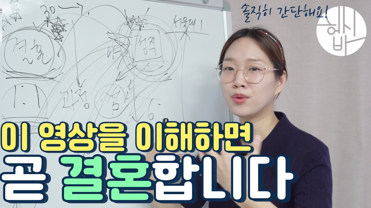 이 영상을 이해하면 곧 애인이 생깁니다 [ft.결혼한 사람들은 전부 지나간 과정]