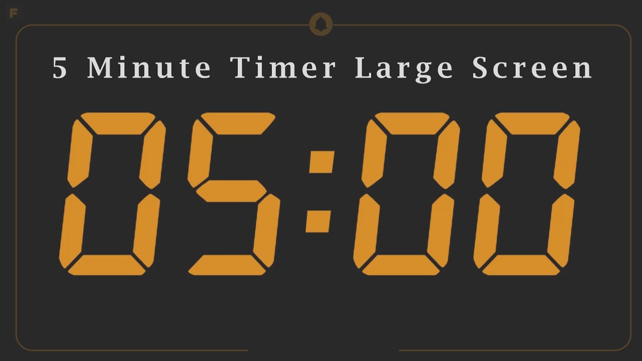 5 Minute Timer Large Screen