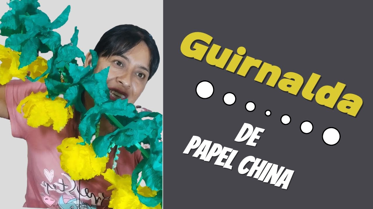 Guirnalda de papel china o seda,es super fácil 😊 - (En vivo 🔴🎥)