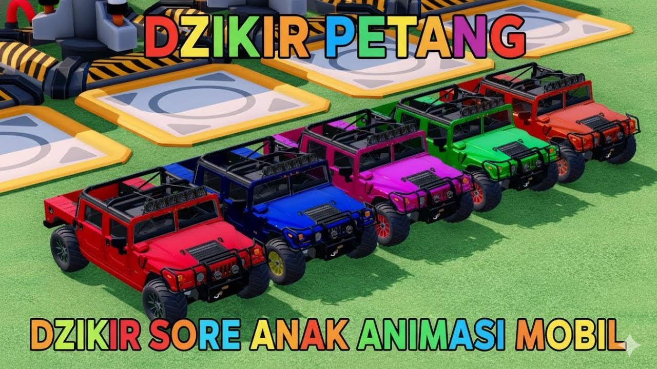 DZIKIR PETANG ZIKIR SORE ANAK, ANIMASI MOBIL POLISI, AMBULANCE, TRUK MOLEN, TRUK PEMADAM FS22#761