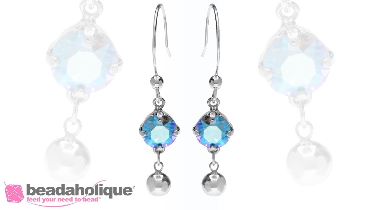 Quick, Easy & Elegant Wedding Jewelry: Sterling Silver Drop Earrings Featuring Swarovski Crystals