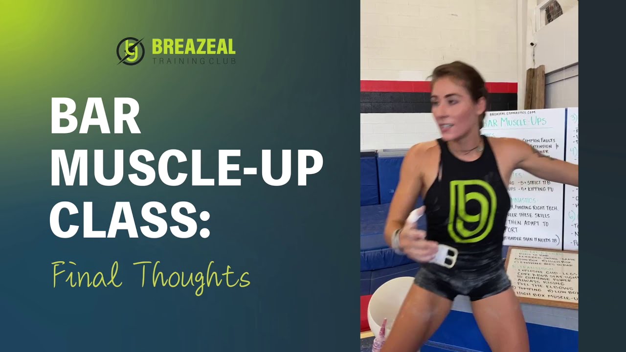 Review these final tips before practicing your bar muscle-up!