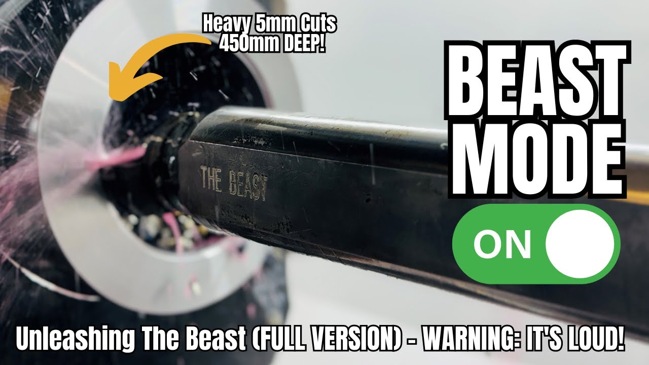 Heavy Cuts With The BIG Boring Bar (It's a BEAST!!)