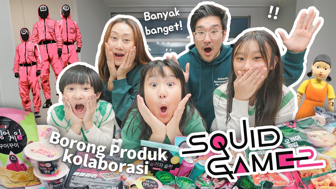 Beli Dan Coba Semua Produk Makanan Kolaborasi SQUID GAME! 🦑