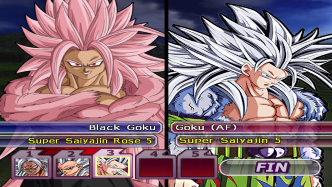 [TAS] Goku Black SSJ5 VS Super Saiyan 5 (Enhanced Red Potara) | DBZ: Budokai Tenkaichi 3