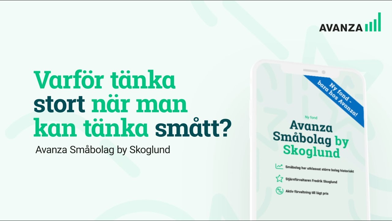 Här är största innehaven i  Avanza Småbolag by Skoglund