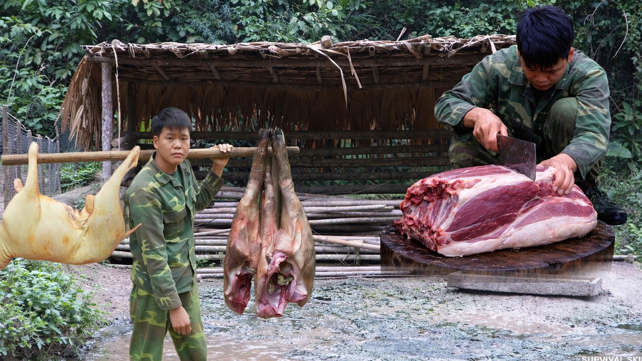 Solo Wilderness Survival: Butchering and Preserving Goat Meat for Winter