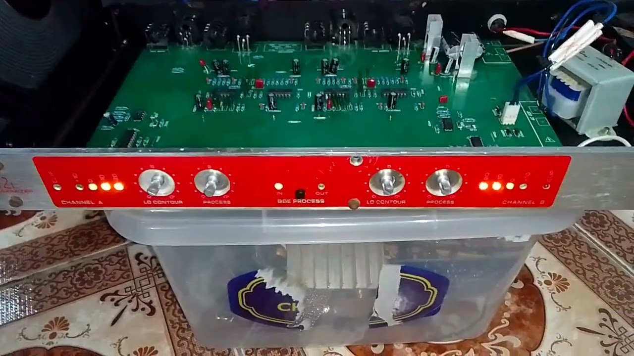 Repair done. BBE sonic maximizer replace Ic in transformer.