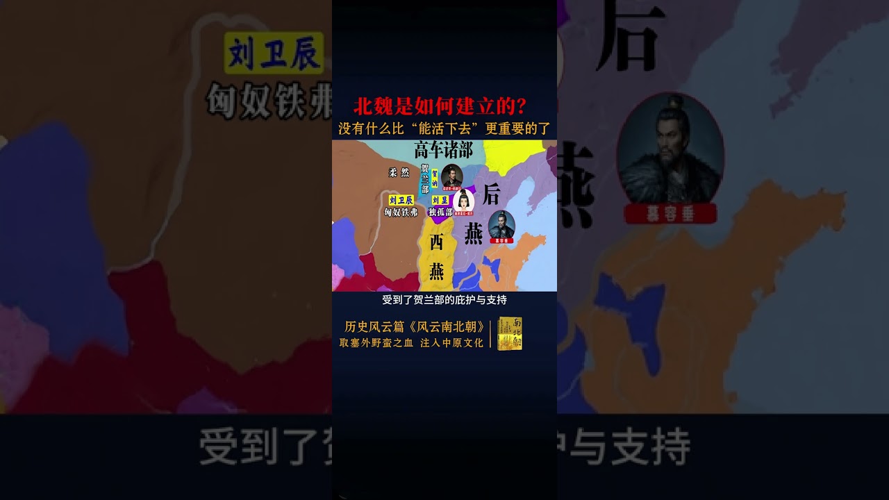 北魏长歌：少年狼王拓跋珪的建国之路 北魏开国先祖——拓跋珪的复国之路既不光彩也不伟大，甚至充满了人性的扭曲与道德沦丧，或许这就是乱世里的生存之道，没有比