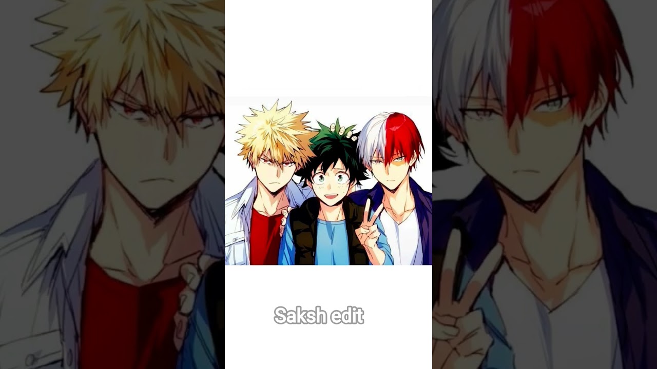 deku, todoroki and bakugo Friendship #dekuxbakugou #dekuxtodoroki#mhaedit