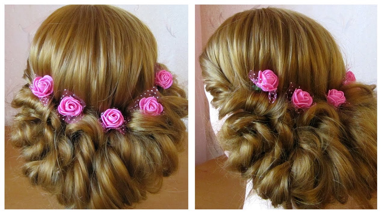 🌹 Coiffure soirée /mariage /pour les fêtes facile à faire soi même 🌹 cheveux long, mi long