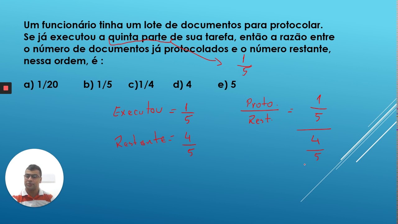 Um funcion&aacute;rio tinha um lote de documentos para protocolar....