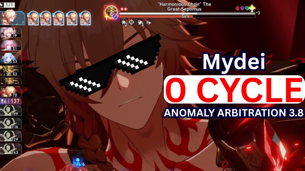 5x Godslayer Be God in 0 AV? Mydei 0 Cycle Anomaly Arbitration 3.8 King in Check (Honkai Star Rail)
