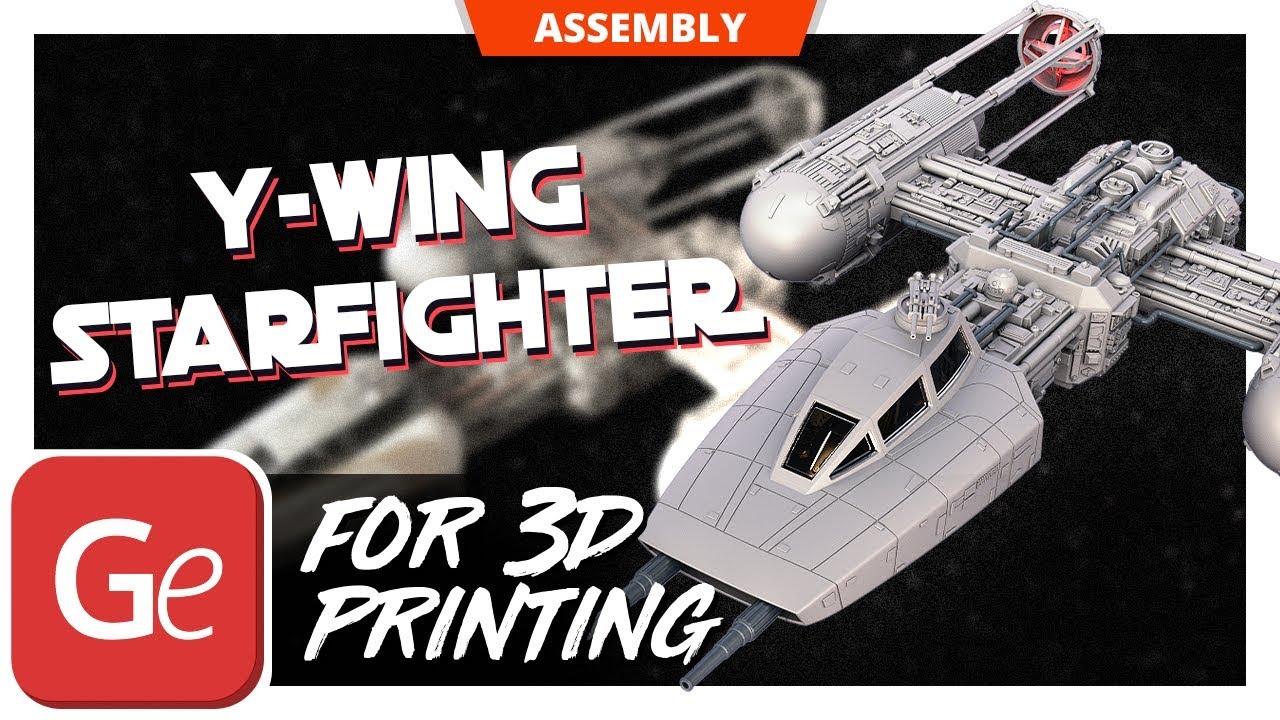 Y-wing Starfighter 3D Printing Model | Assembly by Gambody