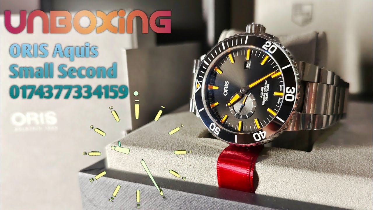 Unboxing ORIS Aquis Small Second 0174377334159 Watch