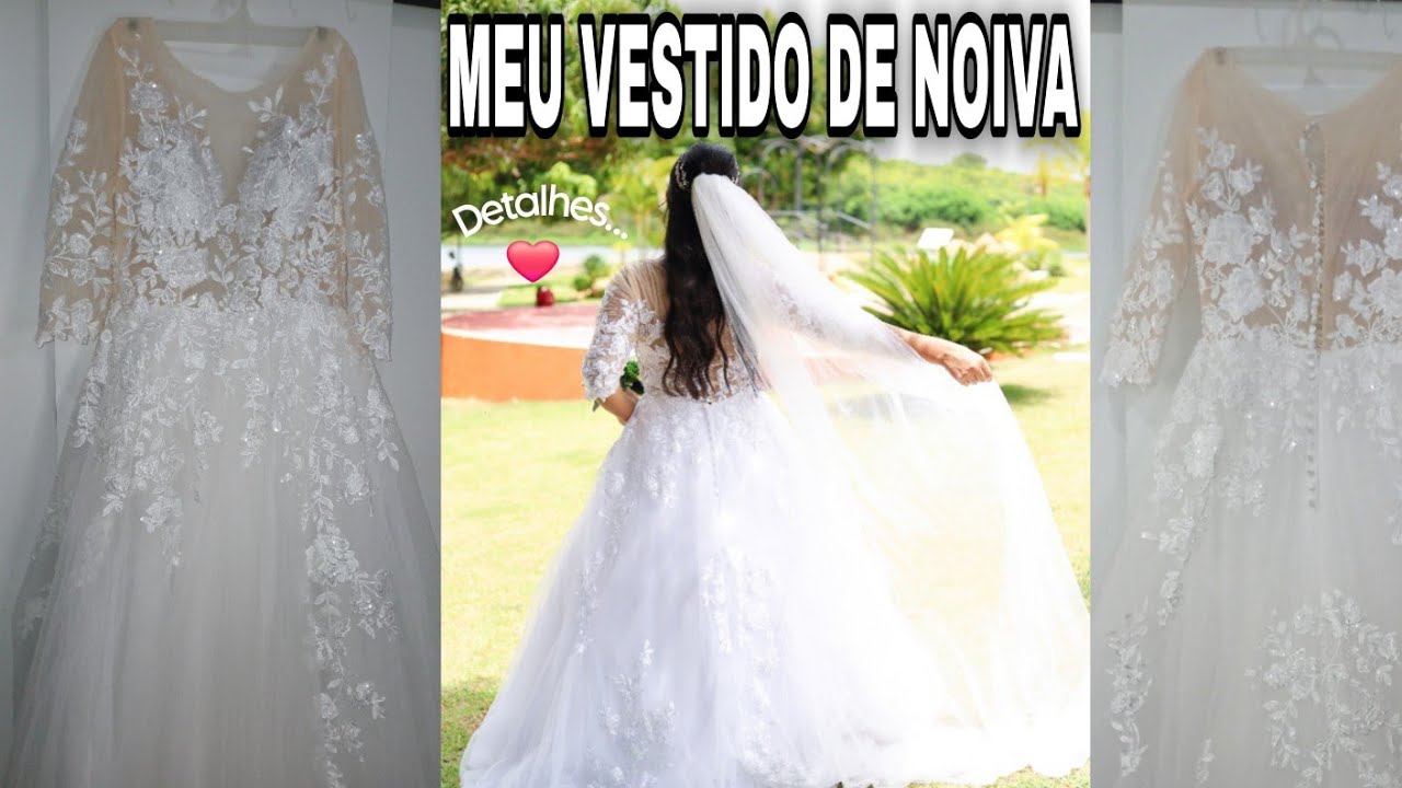 CASEI COM ESTE VESTIDO DE NOIVA NO CIVIL 👰🏻&zwj;♀️ *detalhes 😍