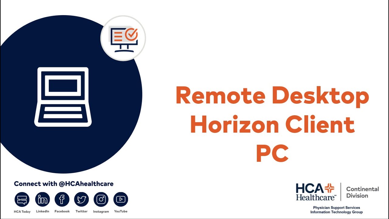 New VDI Remote Desktop Horizon Client for PC