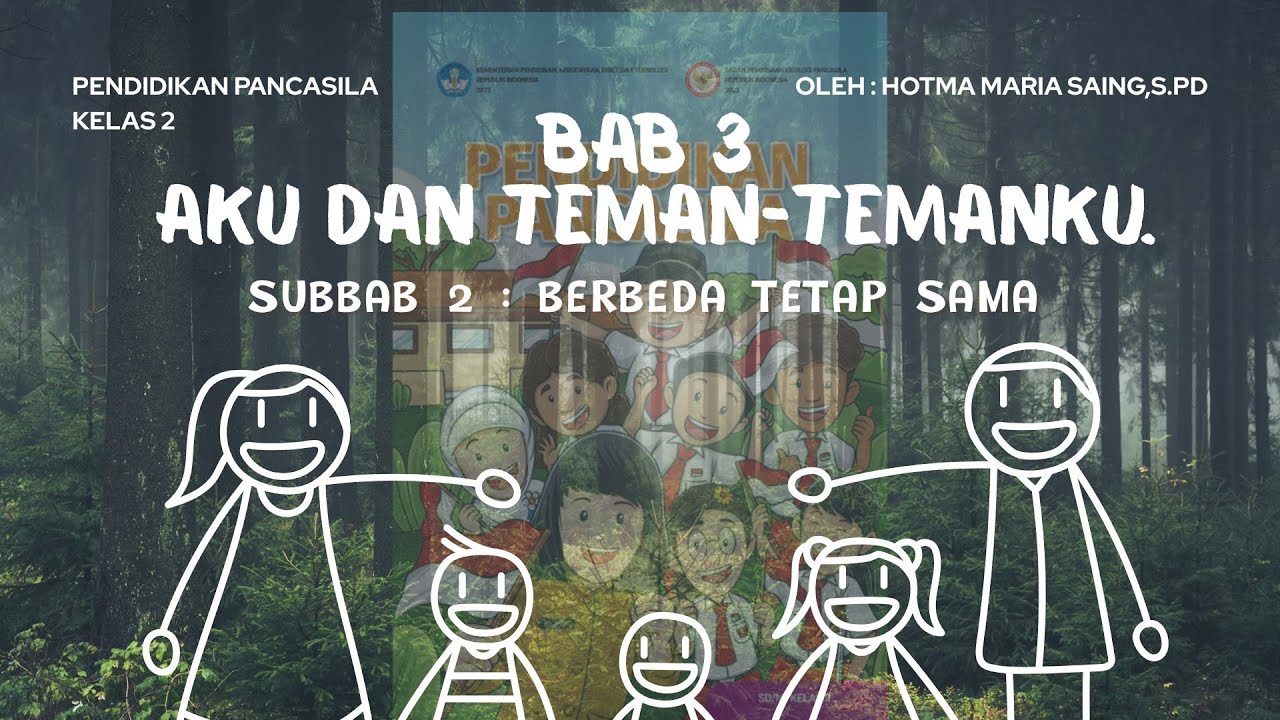 Kelas 2 SD Kurikulum Merdeka - Pendidikan Pancasila | Bab 3 Subbab 2 | BERBEDA TETAP SAMA |