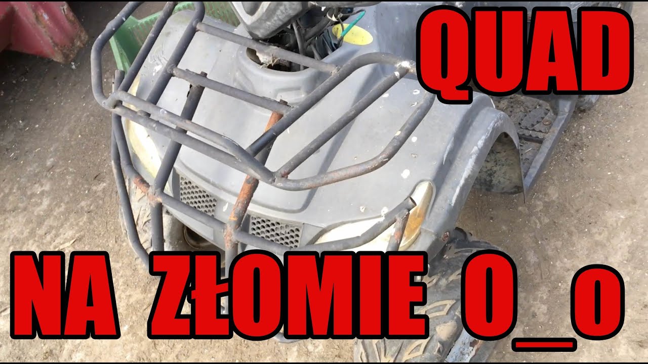 Szok - QUAD na złomie O_o! Klucz pneumatyczny Chicago Pneumatic, szlifierka Makity i wiertarka WS12