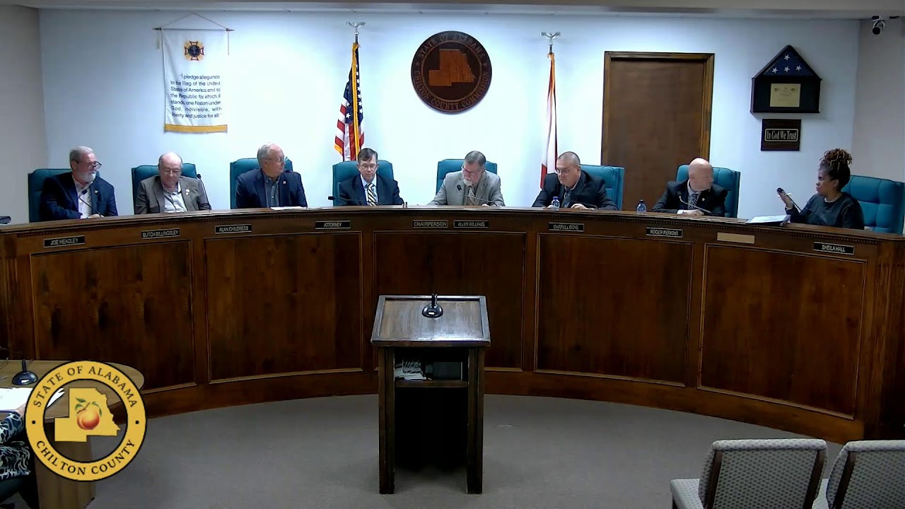 Chilton County Commission Meeting 1/27/26