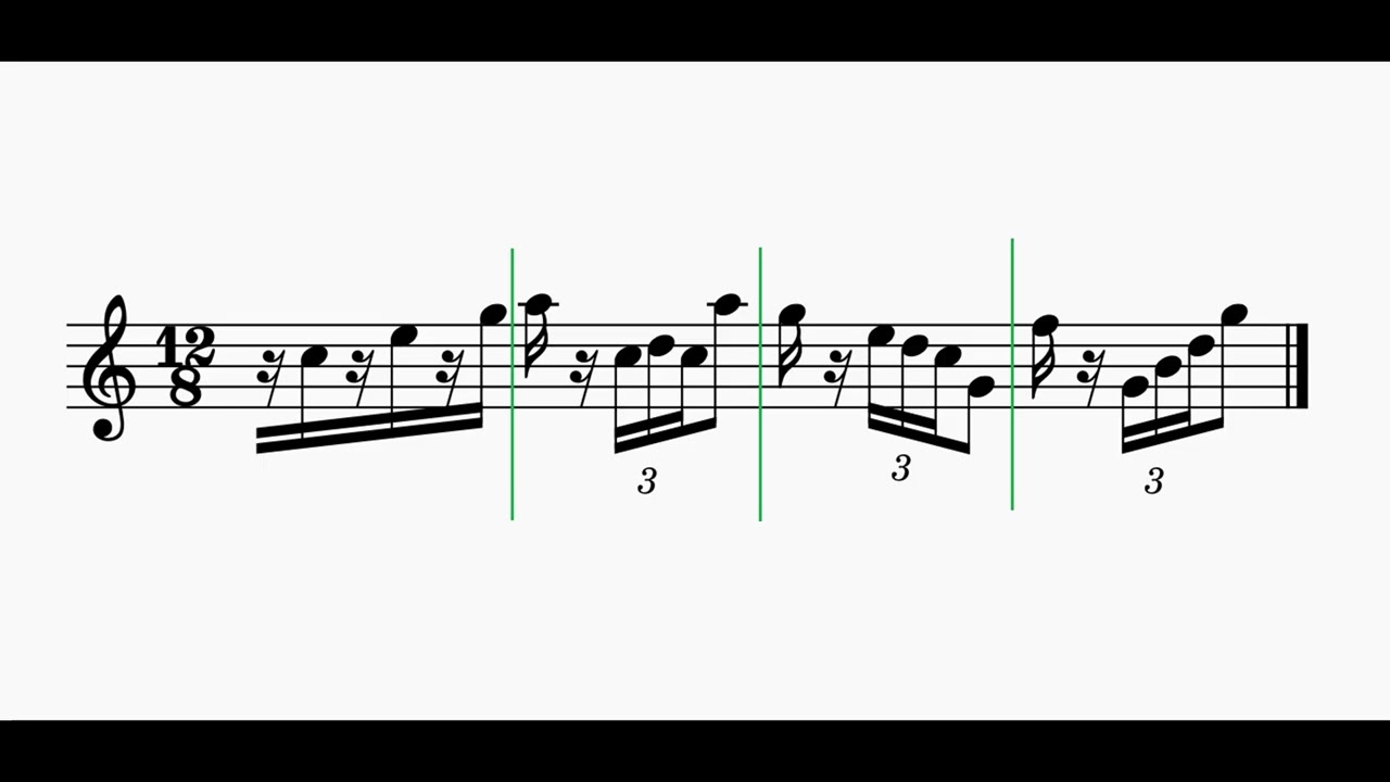 Pasquale Bona – Esercizio N.  98 Esempi di analisi di tre battute complesse.