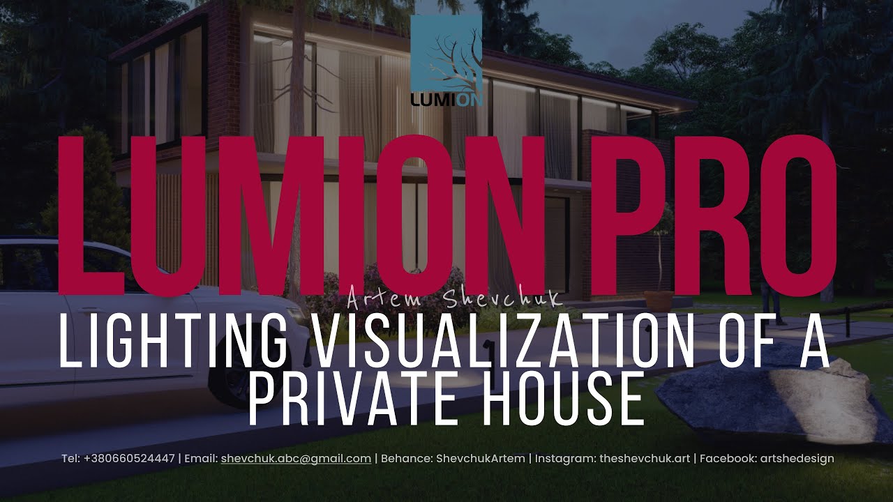 Lighting Visualization of a Private House  in Lumion Pro 12 | Realistic Exterior