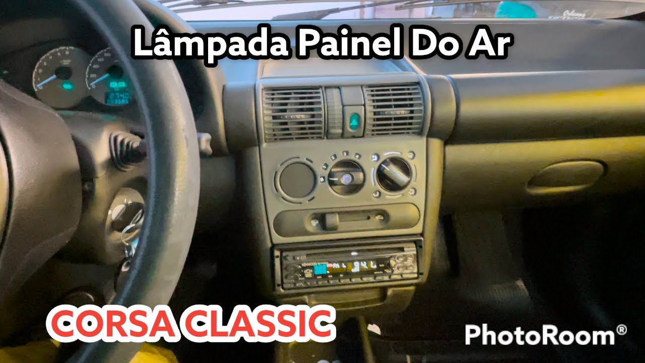 CORSA CLASSIC - COMO TROCAR AS LÂMPADAS DO PAINEL DO AR CONDICIONADO
