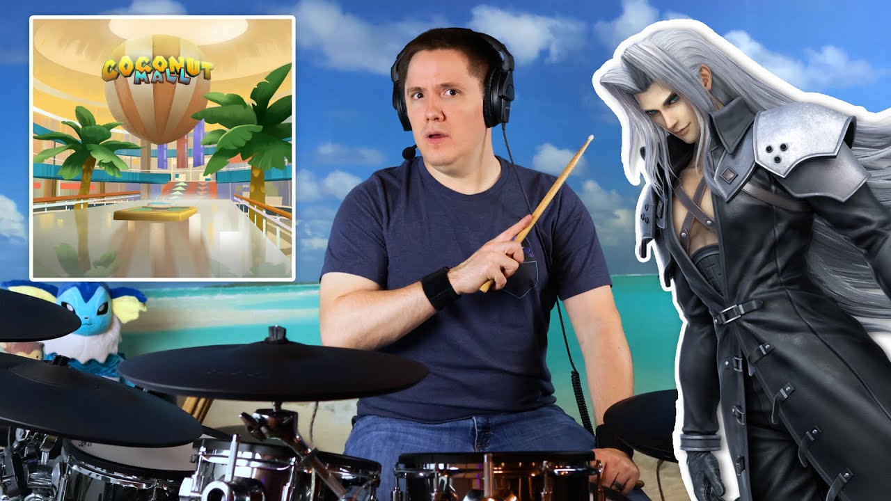 I Thought I Was Just Drumming To Coconut Mall... Then Sephiroth Showed Up
