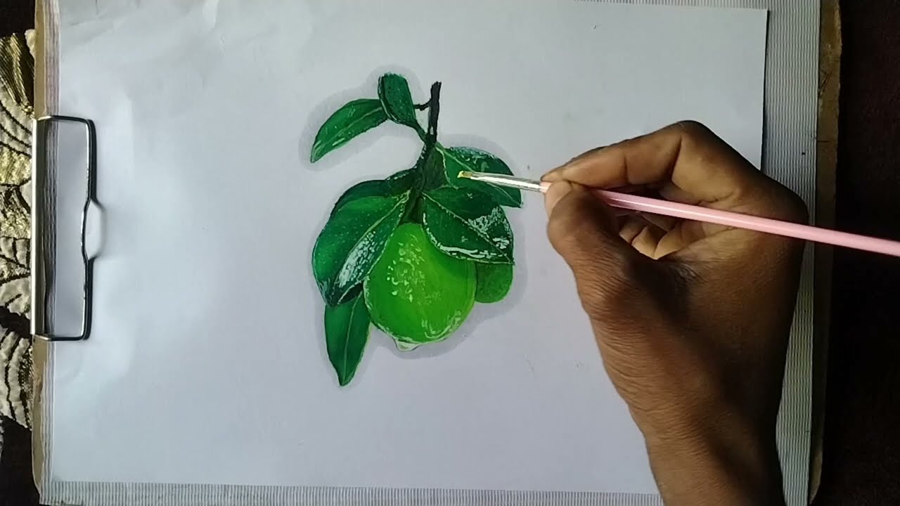 ART Of Deva Oil painting || Rial Lemon painting easy