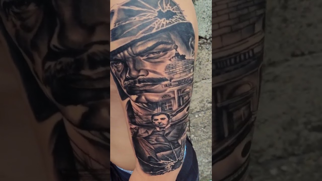 Mafia tattoo #blackandgraytattoo #blvcklibrv #blackandgraytattoo @mummytattoo1777